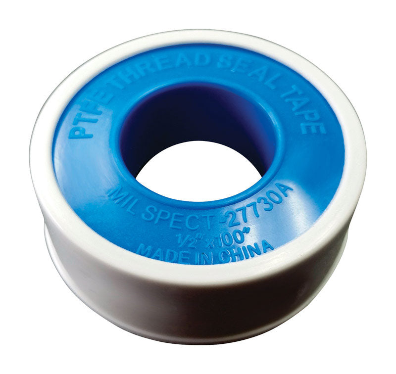 AA THREAD SEAL TAPE INC, AA Thread Seal White 1/2 in. W X 100 in. L Thread Seal Tape