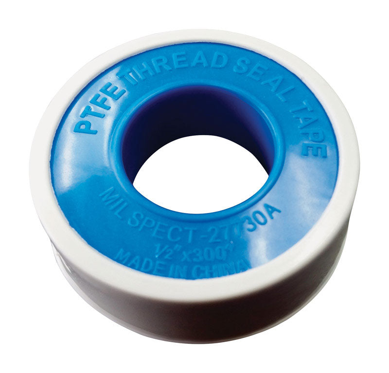 AA THREAD SEAL TAPE INC, AA Thread Seal White 1/2 in. W X 300 in. L Thread Seal Tape 0.1 oz