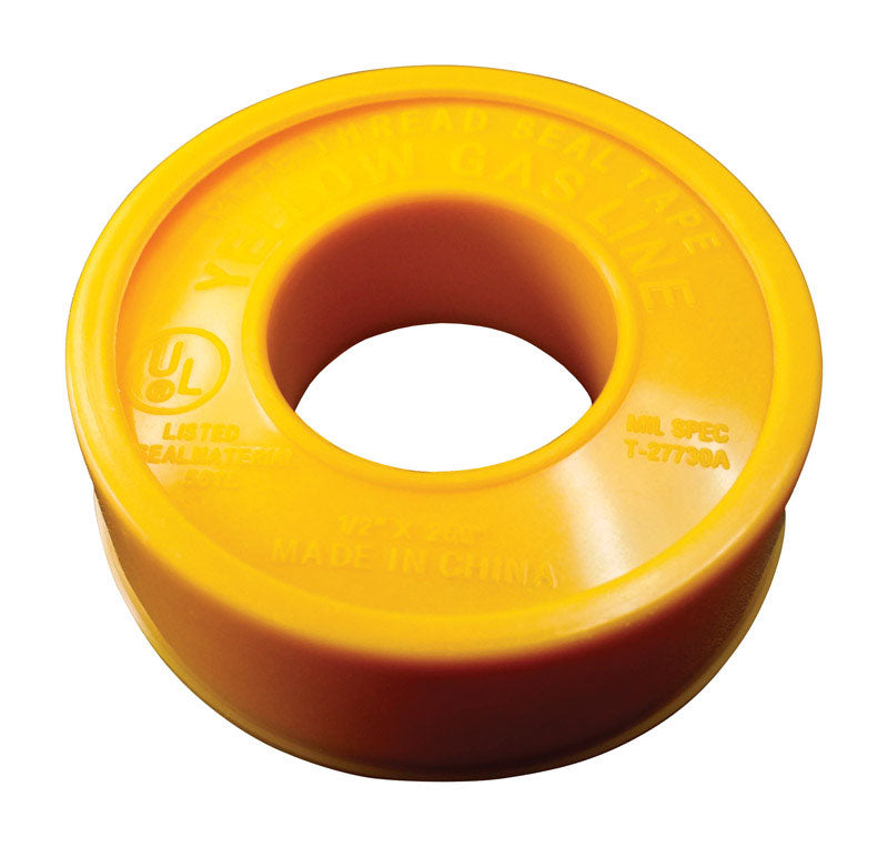 AA THREAD SEAL TAPE INC, AA Thread Seal Yellow 1/2 in. W X 260 in. L Thread Seal Tape 0.1 oz