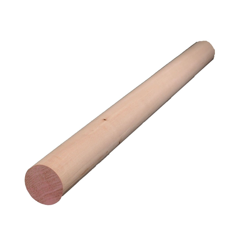 ALEXANDRIA MOULDING INC, Alexandria Moulding Round Ramin Hardwood Dowel 1-1/2 in. Dia. x 36 in. L Pink (Pack of 2)