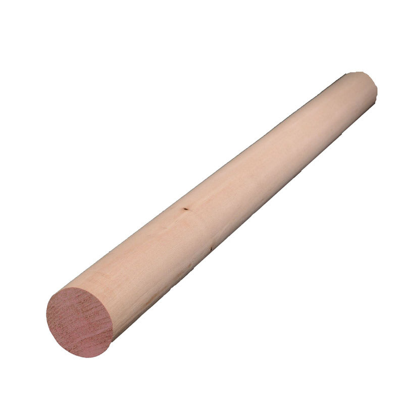 ALEXANDRIA MOULDING INC, Alexandria Moulding Round Ramin Hardwood Dowel 1-1/2 in. Dia. x 48 in. L Pink (Pack of 2)