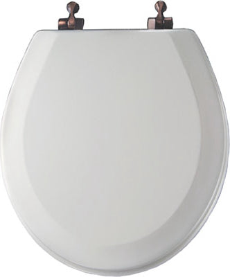 BEMIS MANUFACTURING CO, Bemis Round White Molded Wood Toilet Seat