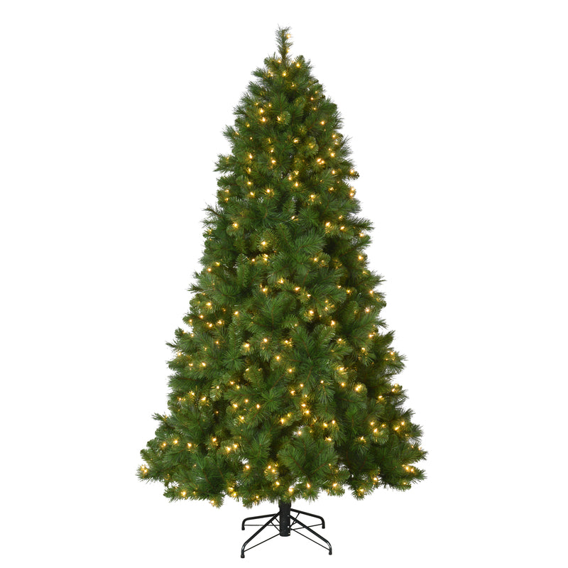 Celebrations, Celebrations  6-8 ft. Slim  Incandescent  400 count Concord Cashmere  Color Changing Christmas Tree