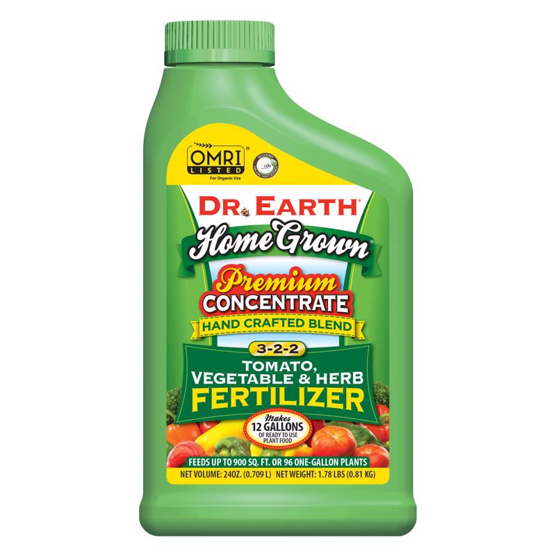 DR EARTH INC, Dr. Earth Home Grown Organic Fruits/Vegetables 3-2-2 Plant Fertilizer 24 oz