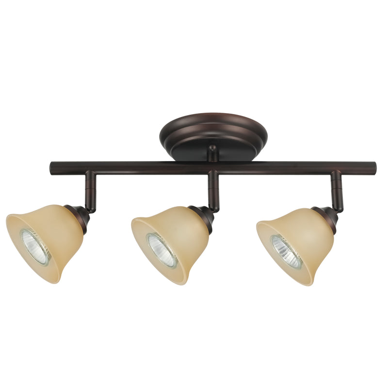 GLOBE ELECTRIC COMPANY USA INC, Globe  Oil Rubbed Bronze  Black  3 lights Track Light Kit