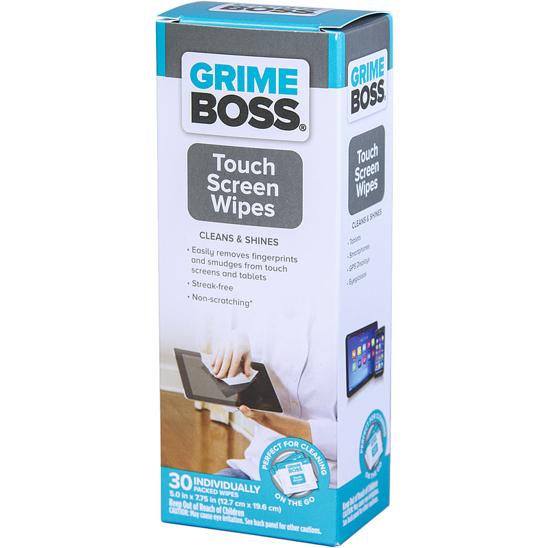 NICE PAK PRODUCTS INC, Grime Boss  Fiber Blend  Cleaning Wipes  7.75 in. W x 5 in. L 30 pk