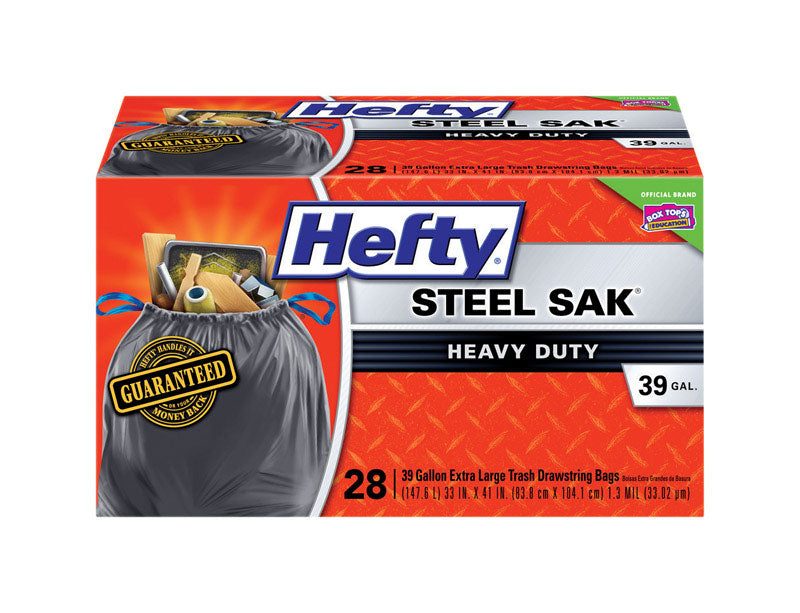 REYNOLDS CONSUMER PRODUCTS INC, Hefty Tear Resistant Heavy Duty Trash Bags 39 gal. (Pack of 28)