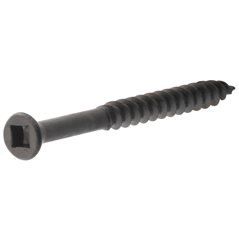 HILLMAN GROUP RSC, Hillman No. 6 X 1-5/8 in. L Square Black Phosphate Trim Screws 75 pk