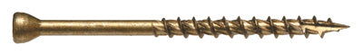 HILLMAN GROUP RSC, Hillman Power Pro No. 8 X 2-1/2 in. L Star Bronze Ceramic Trim Screws 1 lb 128 pk