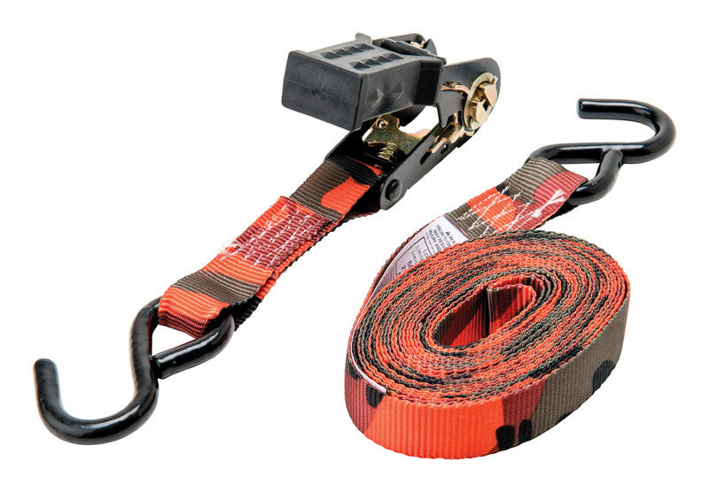 HAMPTON PRODUCTS INTERNATIONAL CORP, Keeper  1-1/4 in. W x 16 ft. L Multicolored  Tie Down Strap  600 lb. 1 pk