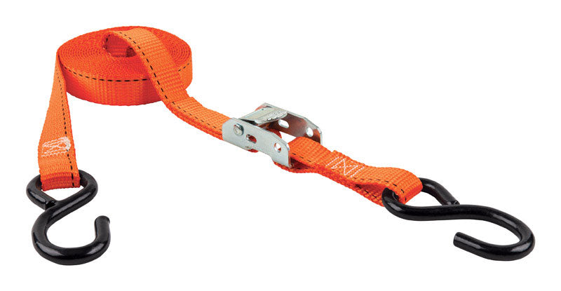 HAMPTON PRODUCTS INTERNATIONAL CORP, Keeper 1 in. W X 15 ft. L Orange Tie Down 400 lb 1 pk