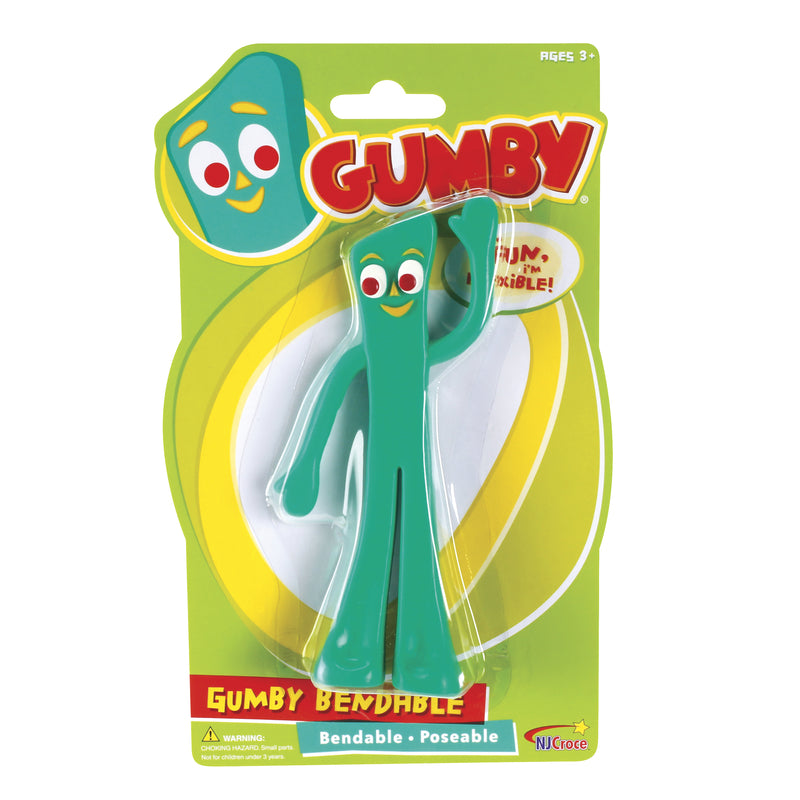 TOY INVESTMENTS INC, NJ Croce Bendable Gumby Toy Plastic Green 1 pc