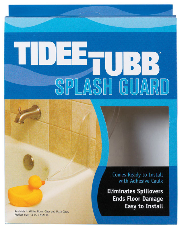 KEENEY HOLDINGS LLC, Plumb Pak Tidee-Tubb Ultra Clear Plastic Splash Guard 9.3 L x 11 H in. for Eliminates Spillovers