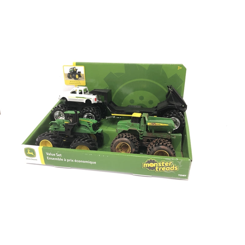 TOMY INTERNATIONAL, TOMY Monster Treads John Deere Trucks Plastic Green 4 pc. (Pack of 6)