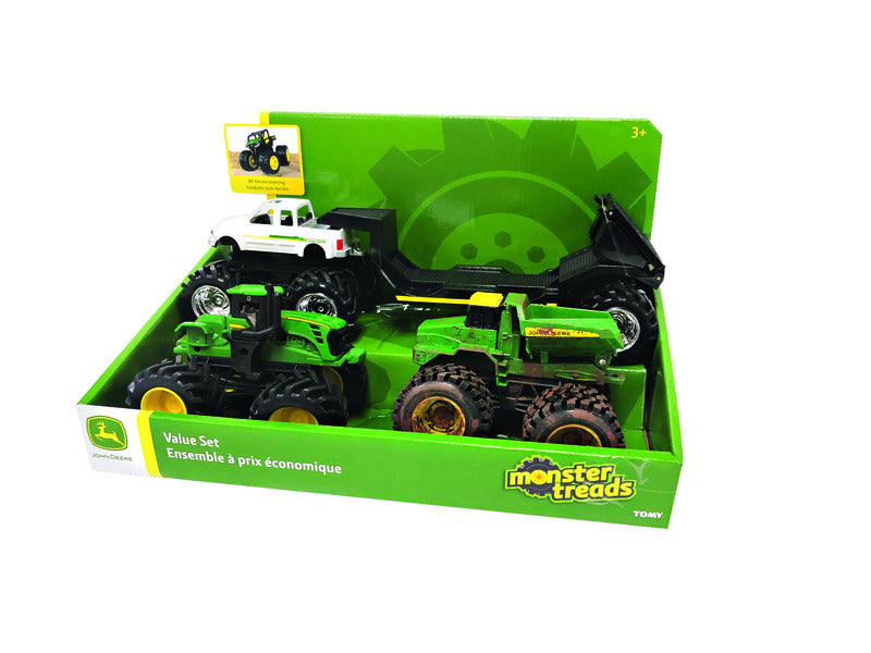 TOMY INTERNATIONAL, TOMY Monster Treads John Deere Trucks Plastic Green 4 pc. (Pack of 6)