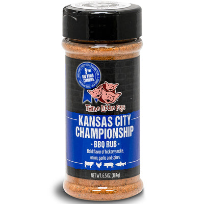 OLD WORLD SPICES & SEASONINGS INC, Three Little Pigs Kansas City Championship BBQ Rub 6.5 oz