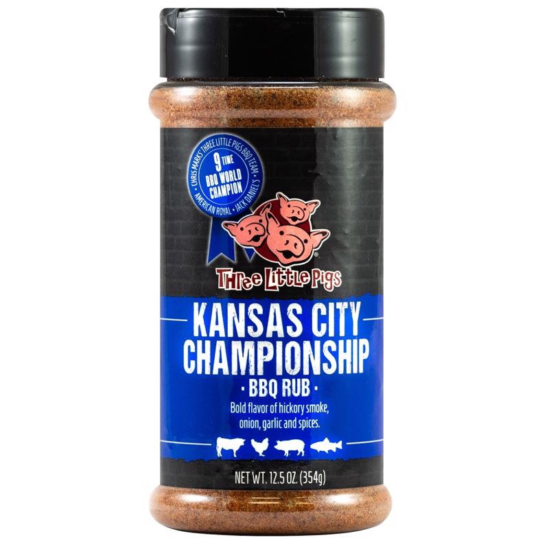 OLD WORLD SPICES & SEASONINGS INC, Three Little Pigs Kansas City Championship BBQ Rub 6.5 oz