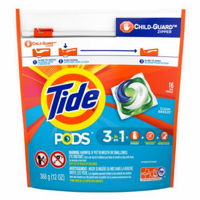 PROCTER & GAMBLE, Tide Pods Clean Brz 16Ct