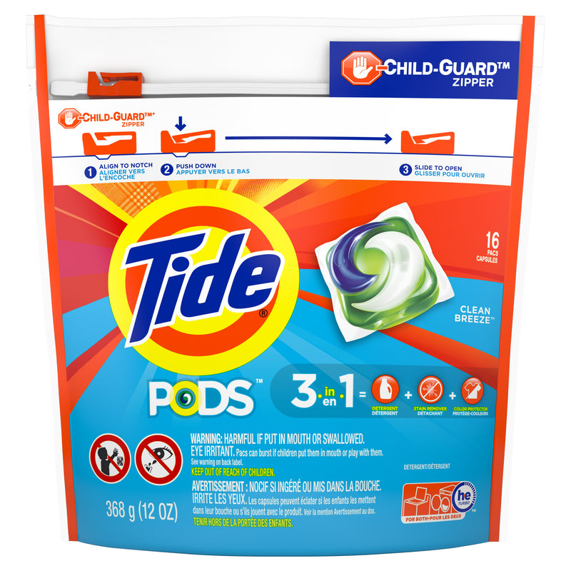 PROCTER & GAMBLE, Tide Pods Clean Brz 16Ct