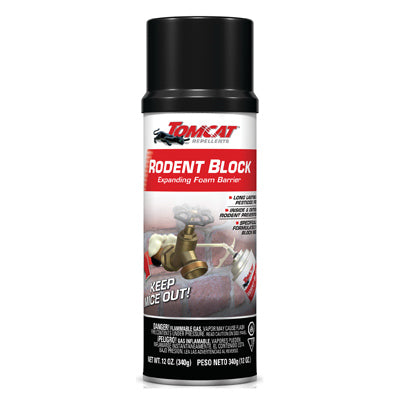 THE SCOTTS MIRACLE-GRO COMPANY, Tomcat Rodent Block Non-Toxic Pest Control Foam For Mice 12 oz.