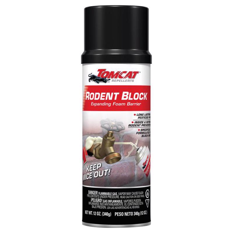 THE SCOTTS MIRACLE-GRO COMPANY, Tomcat Rodent Block Non-Toxic Pest Control Foam For Mice 12 oz.