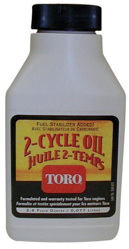 TORO COMPANY THE, Toro 50:1 Grade Low Smoke Fuel Stabilizer Added 2-Cycle Engine Motor Oil 2.6 oz.