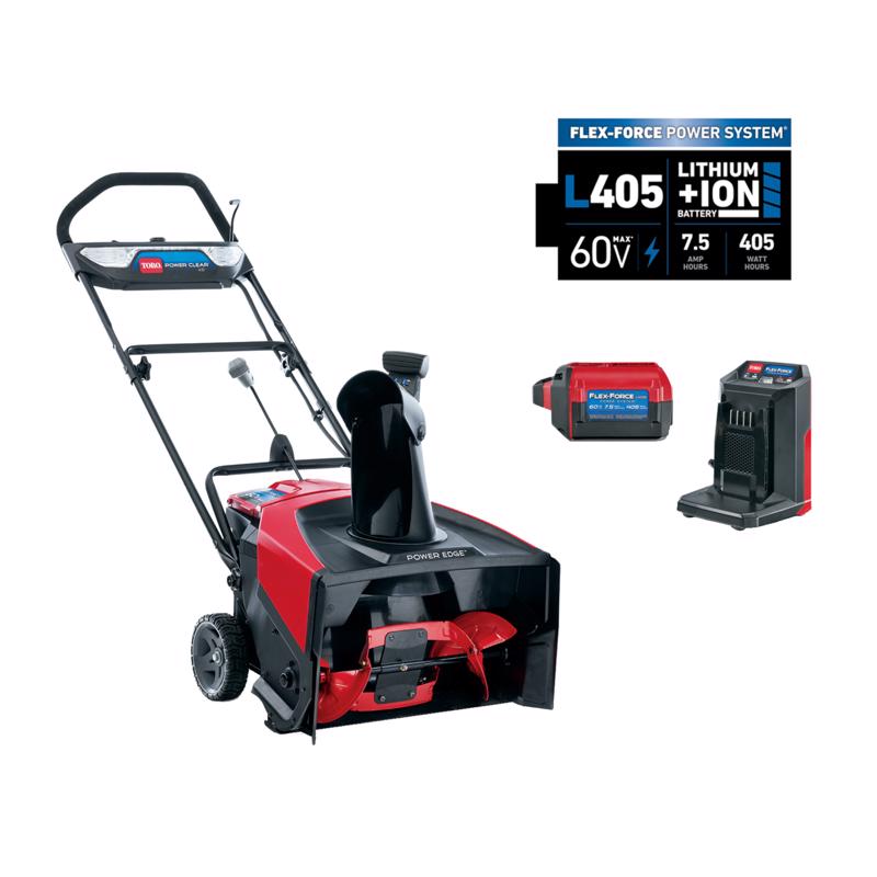 TORO COMPANY THE, Toro Power Clear 21 in. W Single-Stage Electric Start Battery Snow Blower