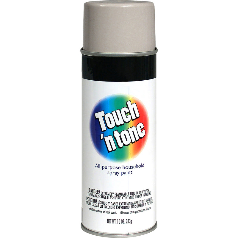 RUST-OLEUM CORP, Touch N Tone Flat Aluminum Spray Paint 10 oz. for Wood & Metal Surfaces (Pack of 6)