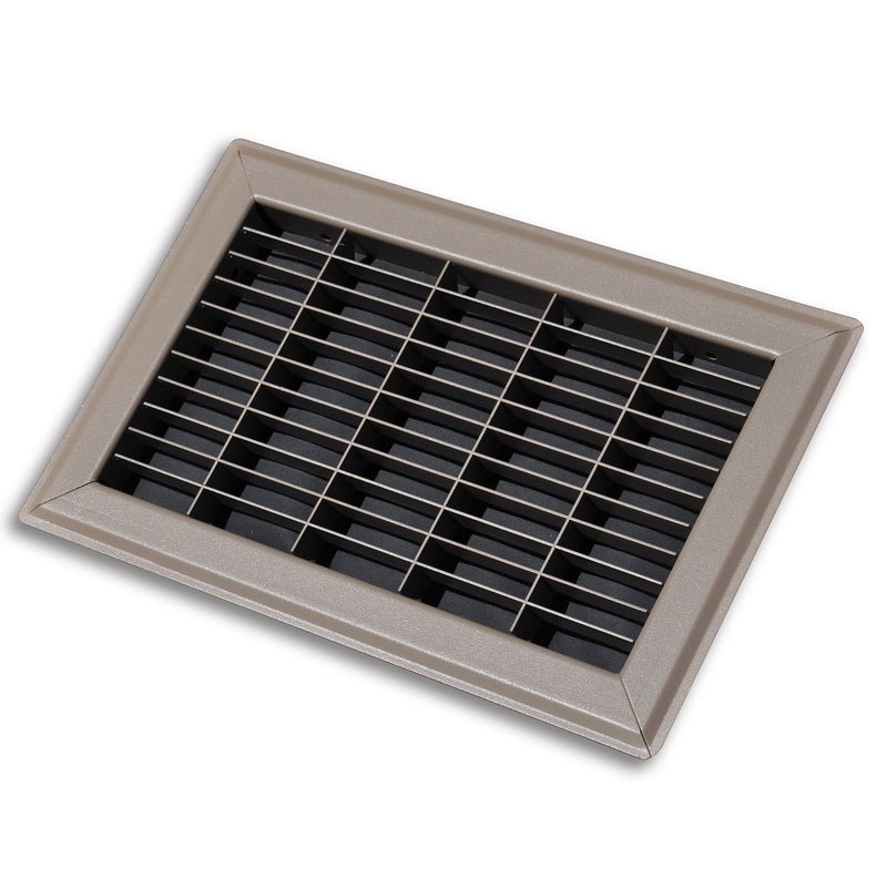 THE RECTORSEAL CORPORATION, Tru Aire 10 in. H X 14 in. W 1-Way Powder Coat Brown Steel Floor Grille