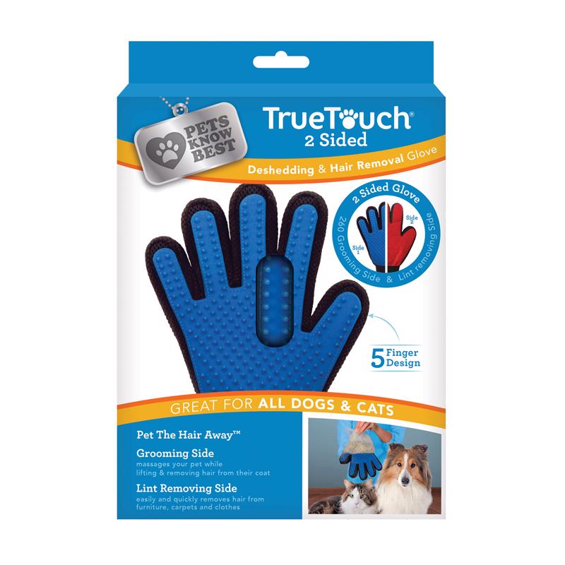 ALLSTAR MARKETING GROUP, True Touch As Seen On TV Blue Cat/Dog Grooming Mitt 1 pk