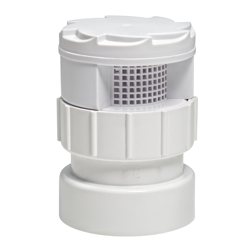 SIOUX CHIEF MANUFACTURING CO INC, TurboVent 250 Series Schedule 40 1-1/2 in. Hub  x 2 in. Dia. Hub PVC Air Admittance Valve