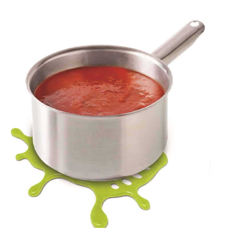 KITCHEN INNOVATIONS INC, Zeal  4 in. W x 9-1/2 in. L Red or Green  Footprint Trivet